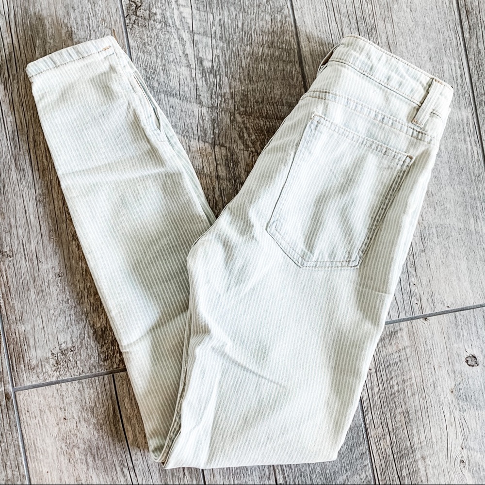 NBW American Apparel Striped Denim Jeans - Picture 1 of 11